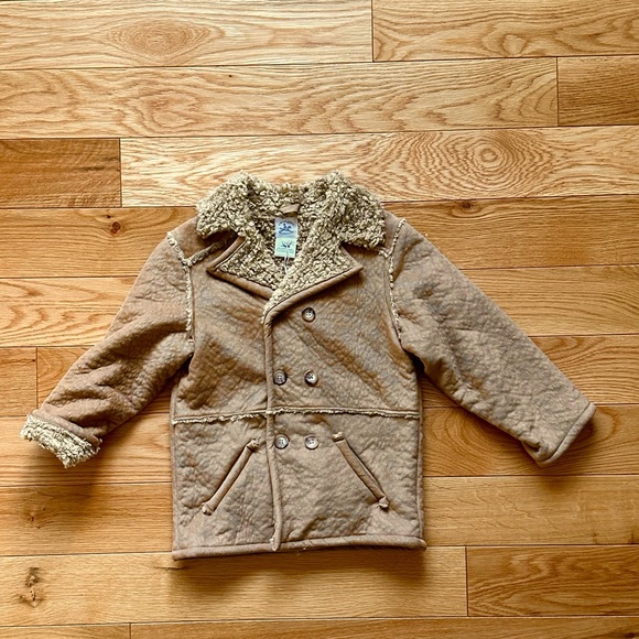 NWT Charabia France faux sherling jacket.